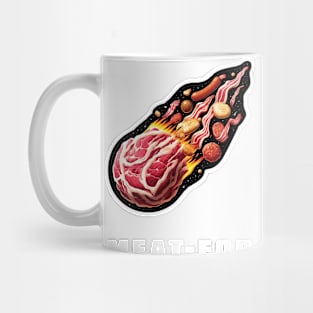 Meat-eor Meteor Funny Astronomy Comet Space Lover Astronaut Mug